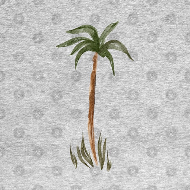 Watercolour Palm Tree Water Colour Palm Tree by olivetees